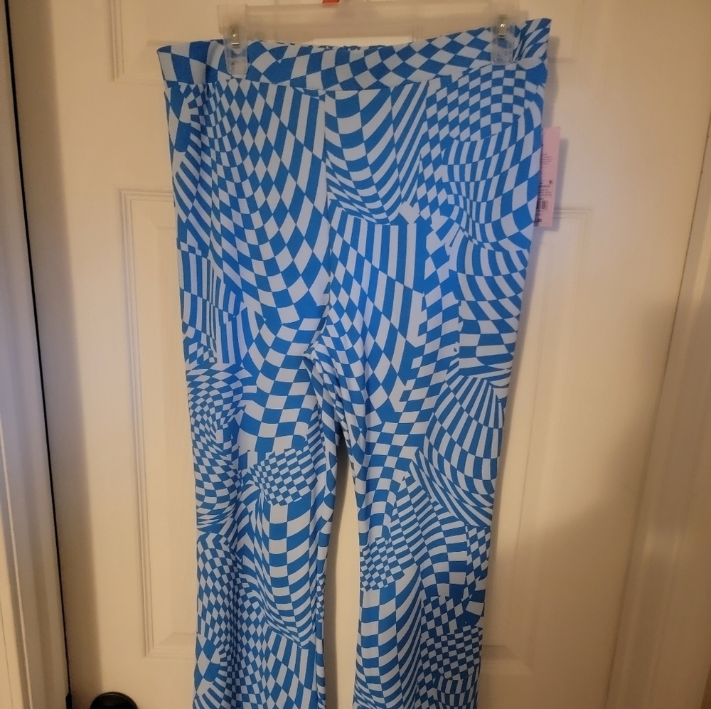 Wild Fable Blue Optical Illusion Pants